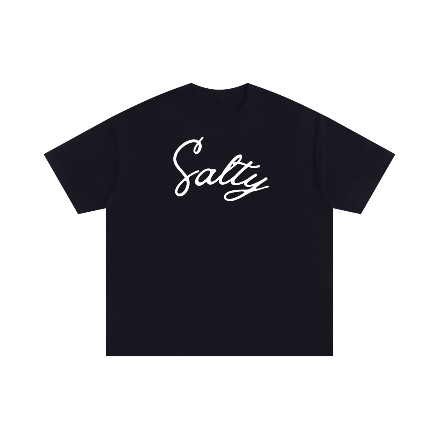 Black "Salty" Unisex Oversized Cotton T-Shirt