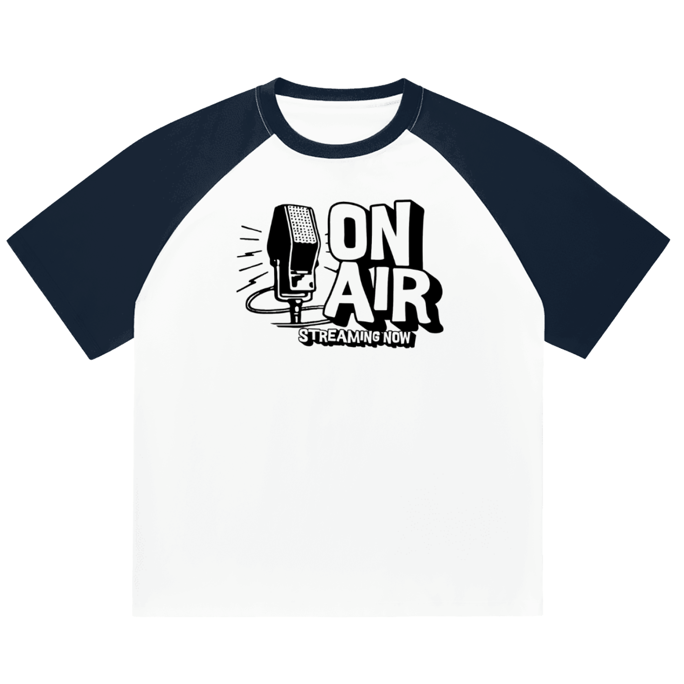 Color-Blocked Raglan Sleeve T-Shirt