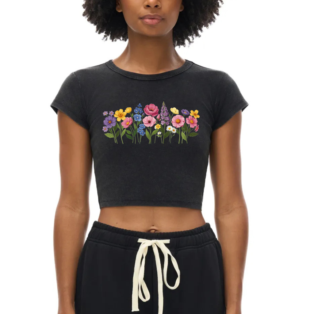 Snow Washed Crop Top