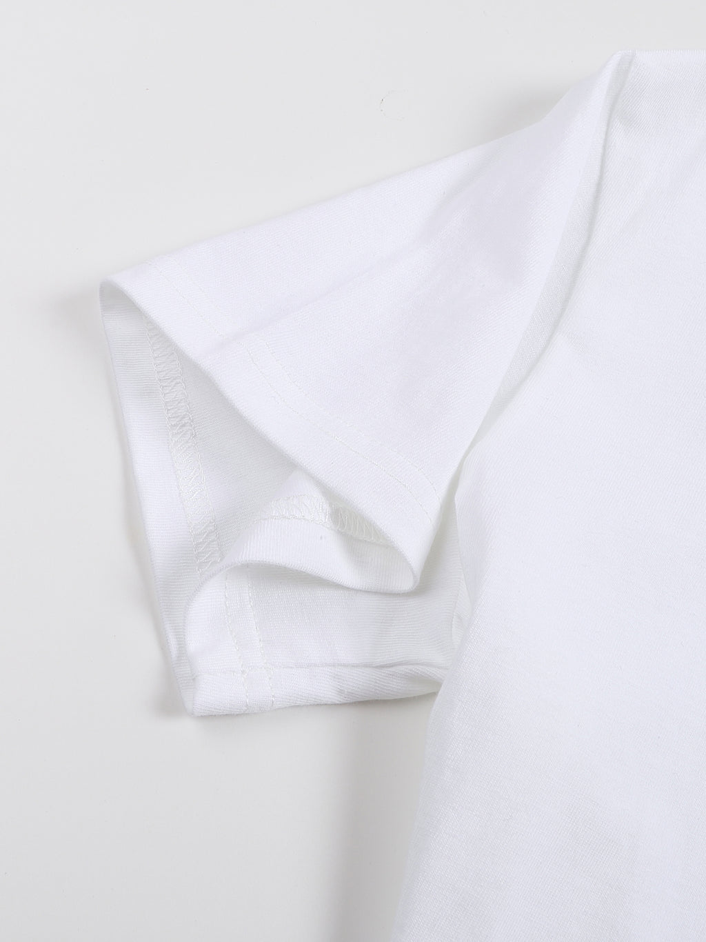 White Floral "Baby Tee" Women's Seamless, Cropped T-Shirt