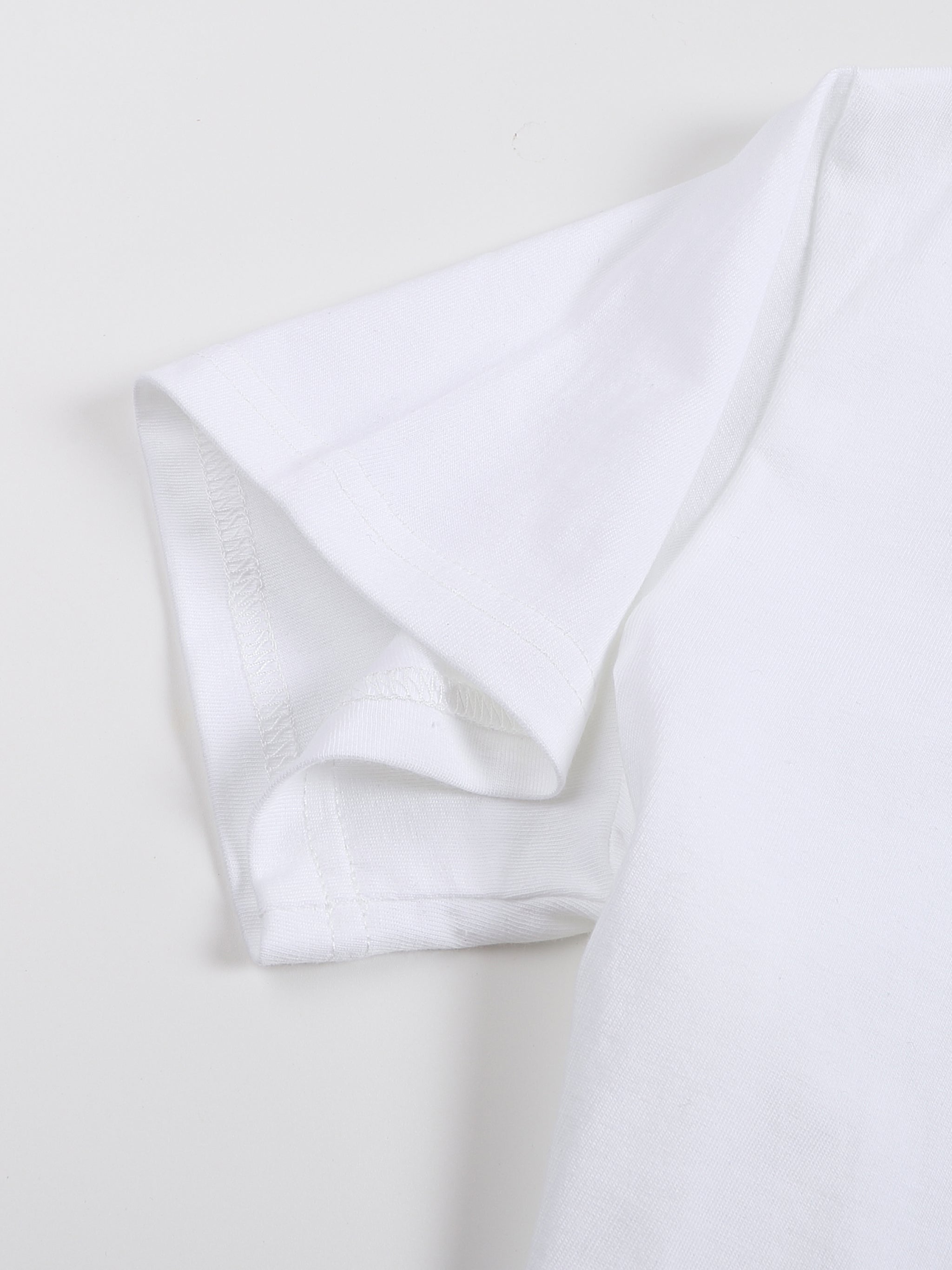 White Floral "Baby Tee" Women's Seamless, Cropped T-Shirt