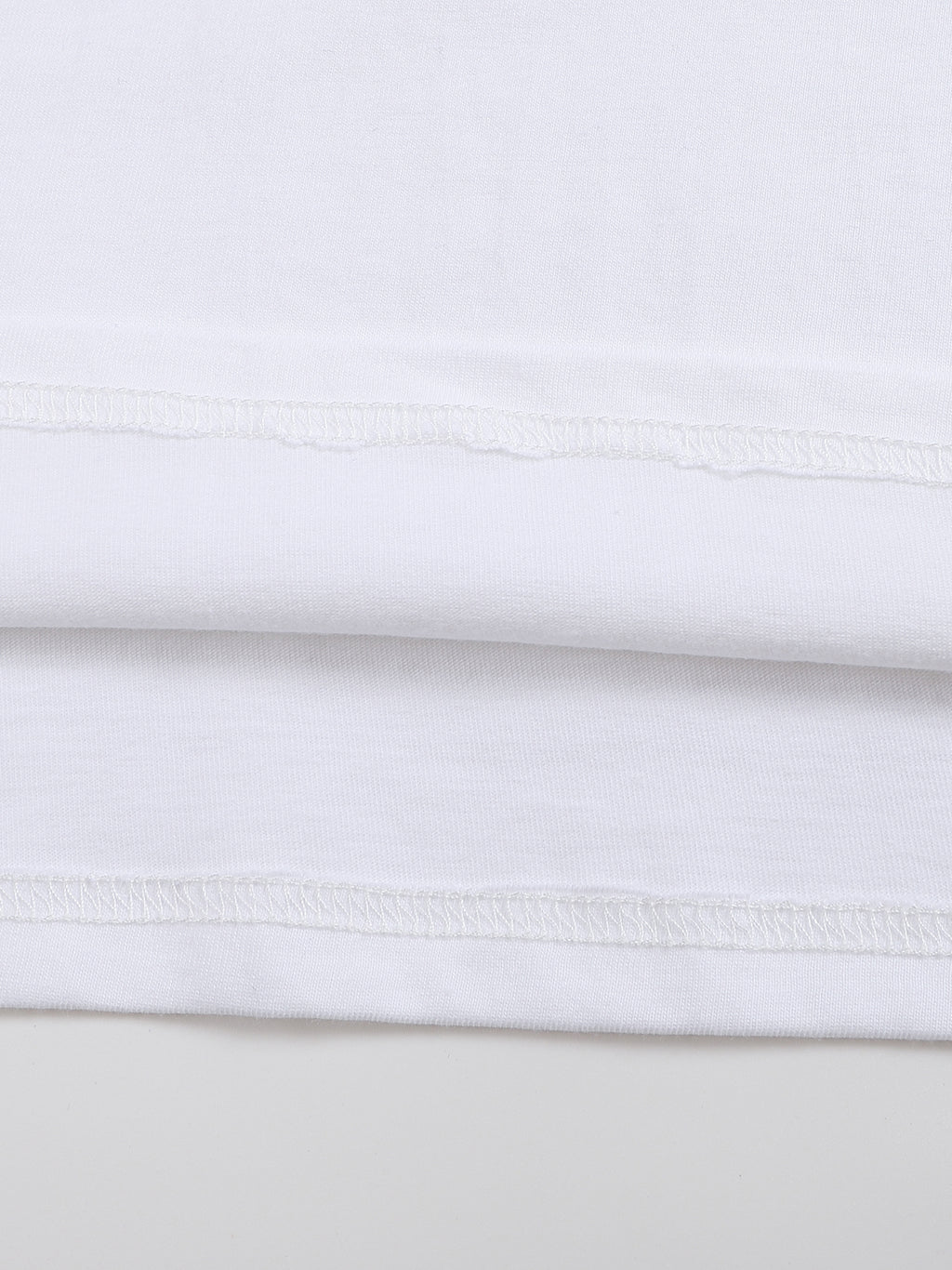 White Floral "Baby Tee" Women's Seamless, Cropped T-Shirt