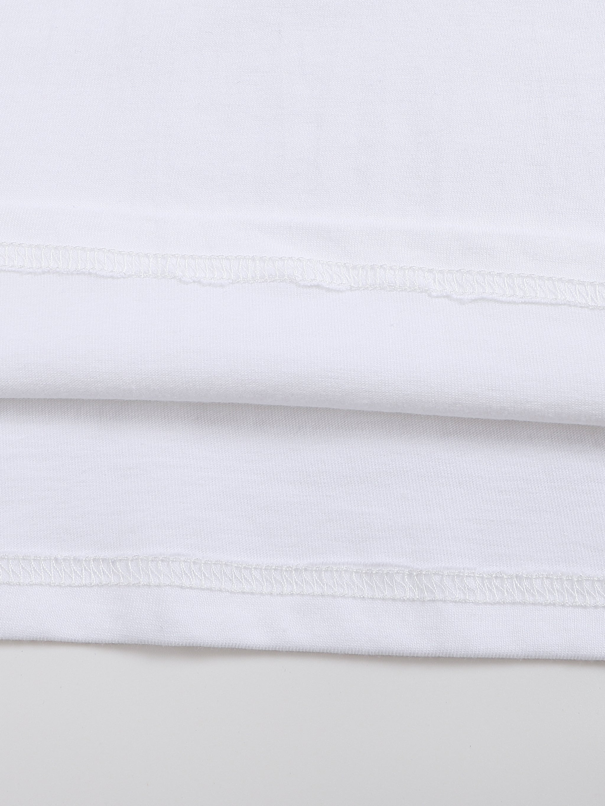 White Floral "Baby Tee" Women's Seamless, Cropped T-Shirt