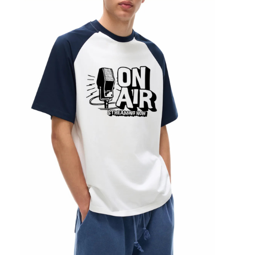 Color-Blocked Raglan Sleeve T-Shirt