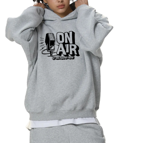 "On Air, Now Streaming", Unisex, Fleeced Hoodie